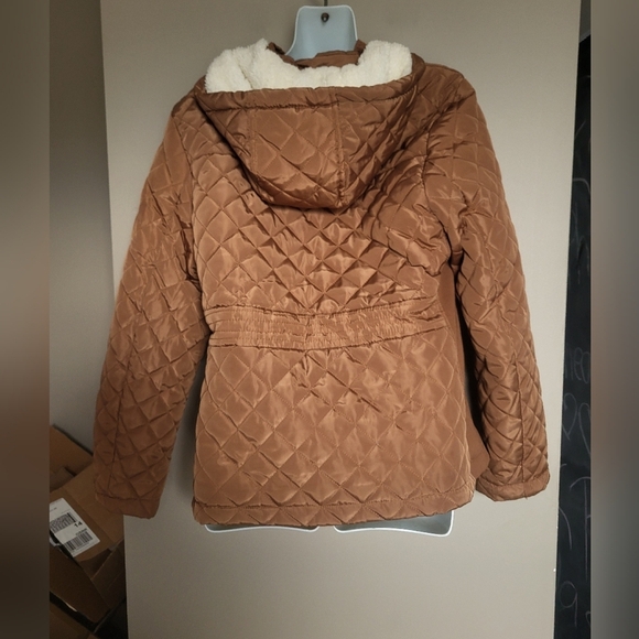 Quilted Brown Jacket, Size Medium - Picture 2 of 3